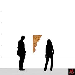 Large Antique Wood Corbel, Bracket / Architectural Element