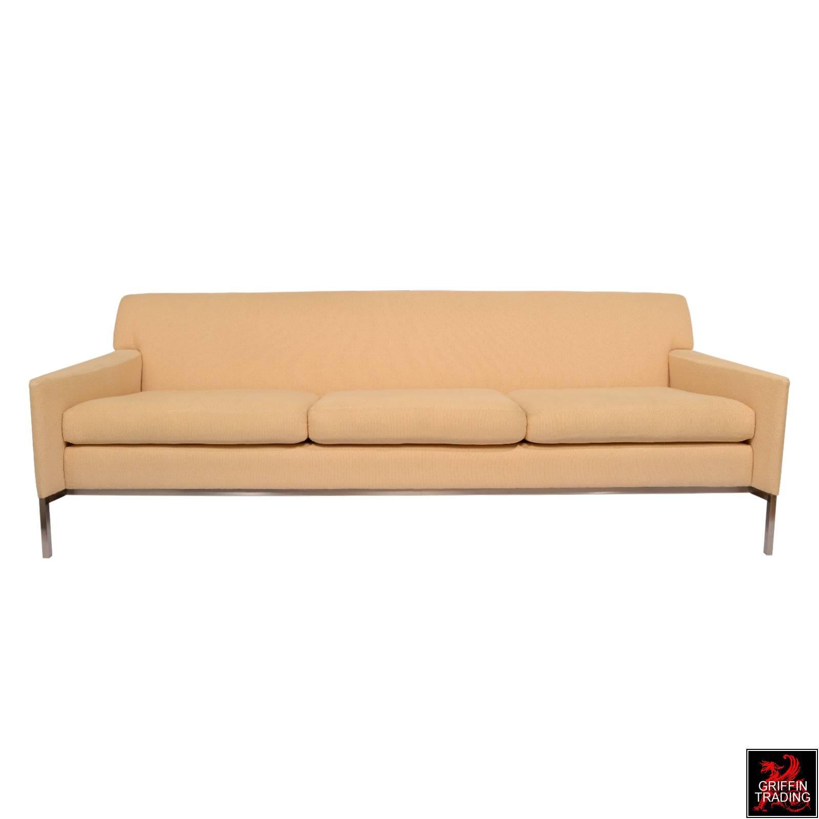 Fine design meets the finest quality. These luxurious sofas are extremely comfortable and perfect for residential or commercial use. The streamline design and appearance of these sofas are the work of designer Stanley Jay Friedman. Friedman designed