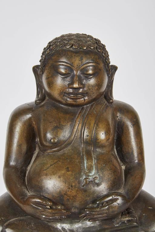 Early 20th Century Chinese Bronze Buddha For Sale at 1stdibs