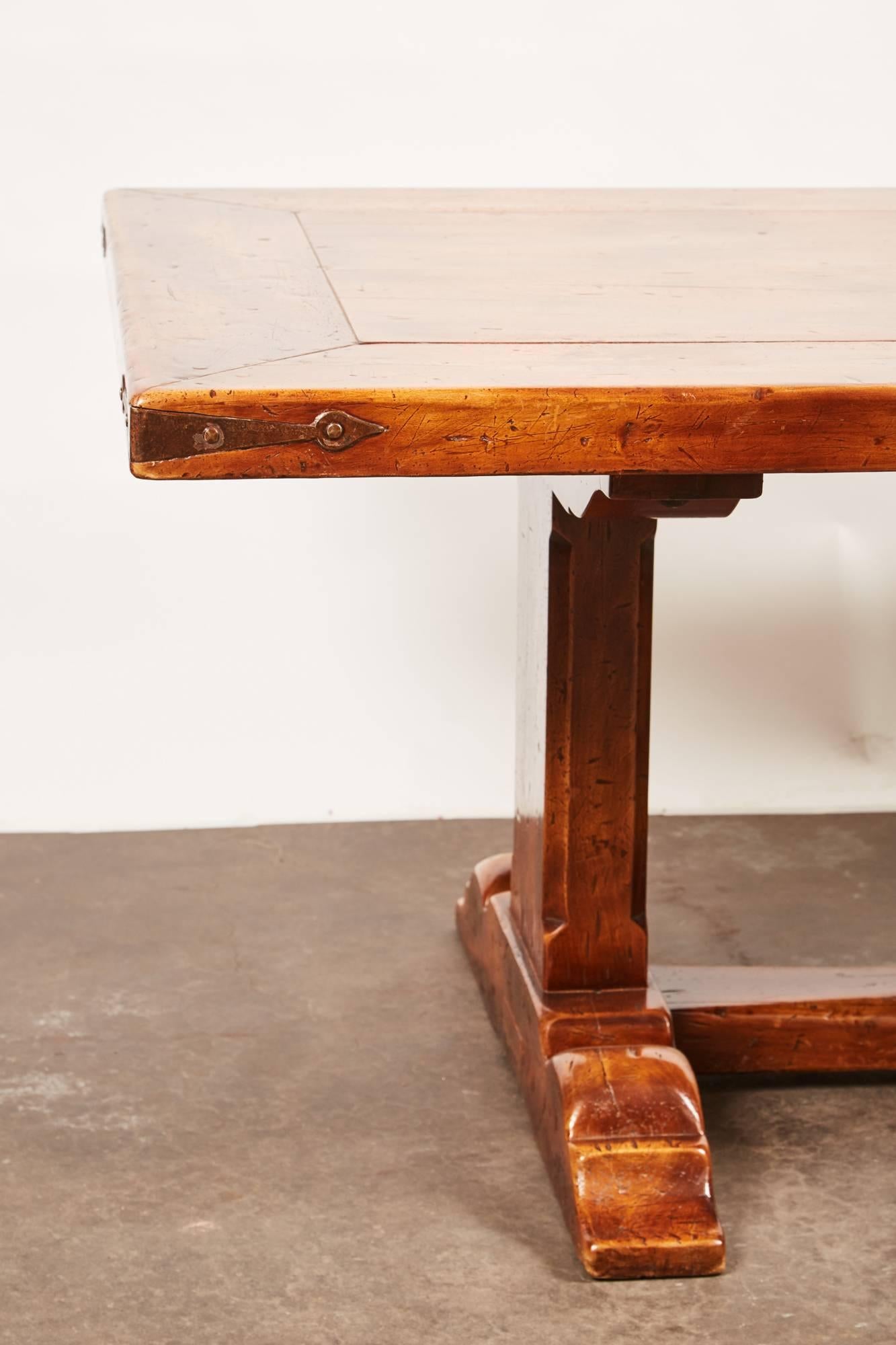 french trestle dining table
