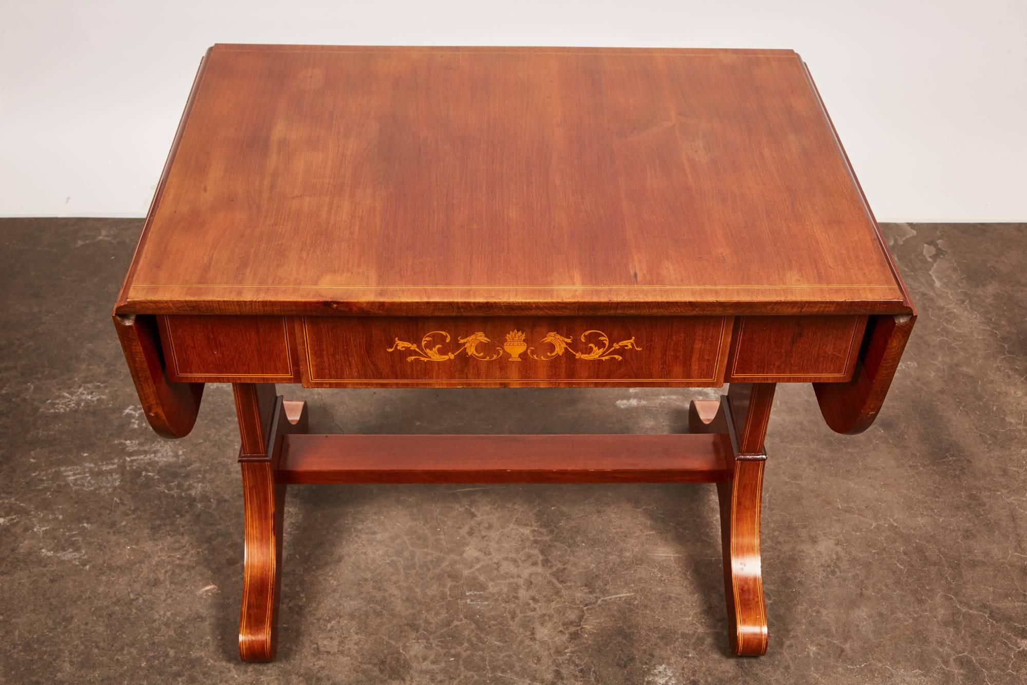 19th Century Danish Empire Mahogany Salon Table For Sale 3