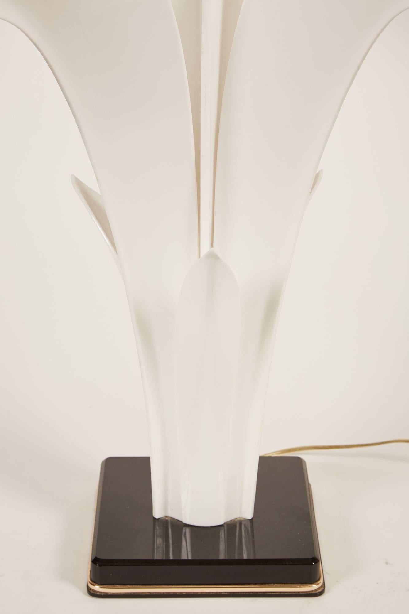 Canadian 20th Century Maison Rougier Floriform Table Lamp