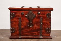19th Century Iron Bound Trunk