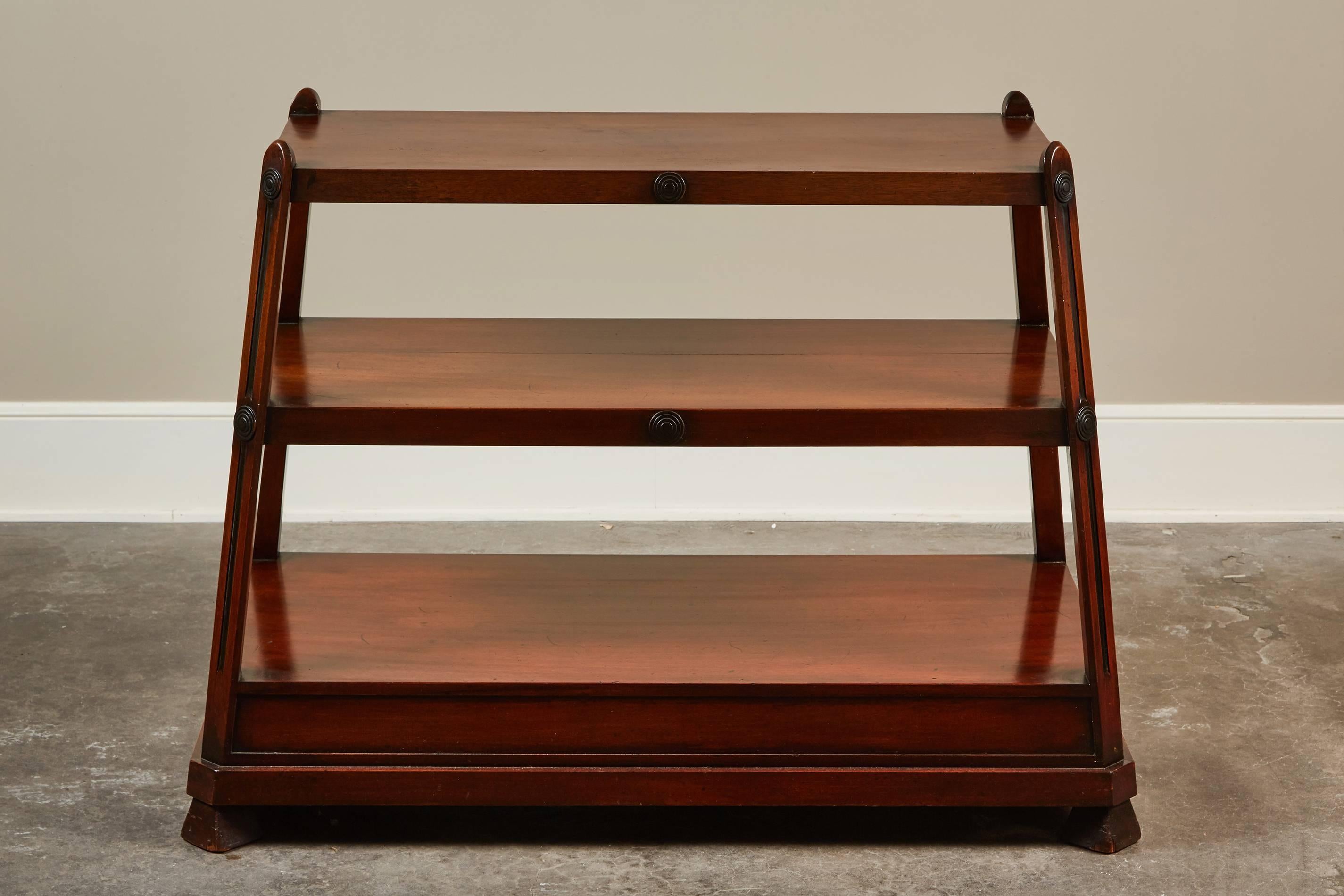  English Regency Three-Tier Mahogany Server 2