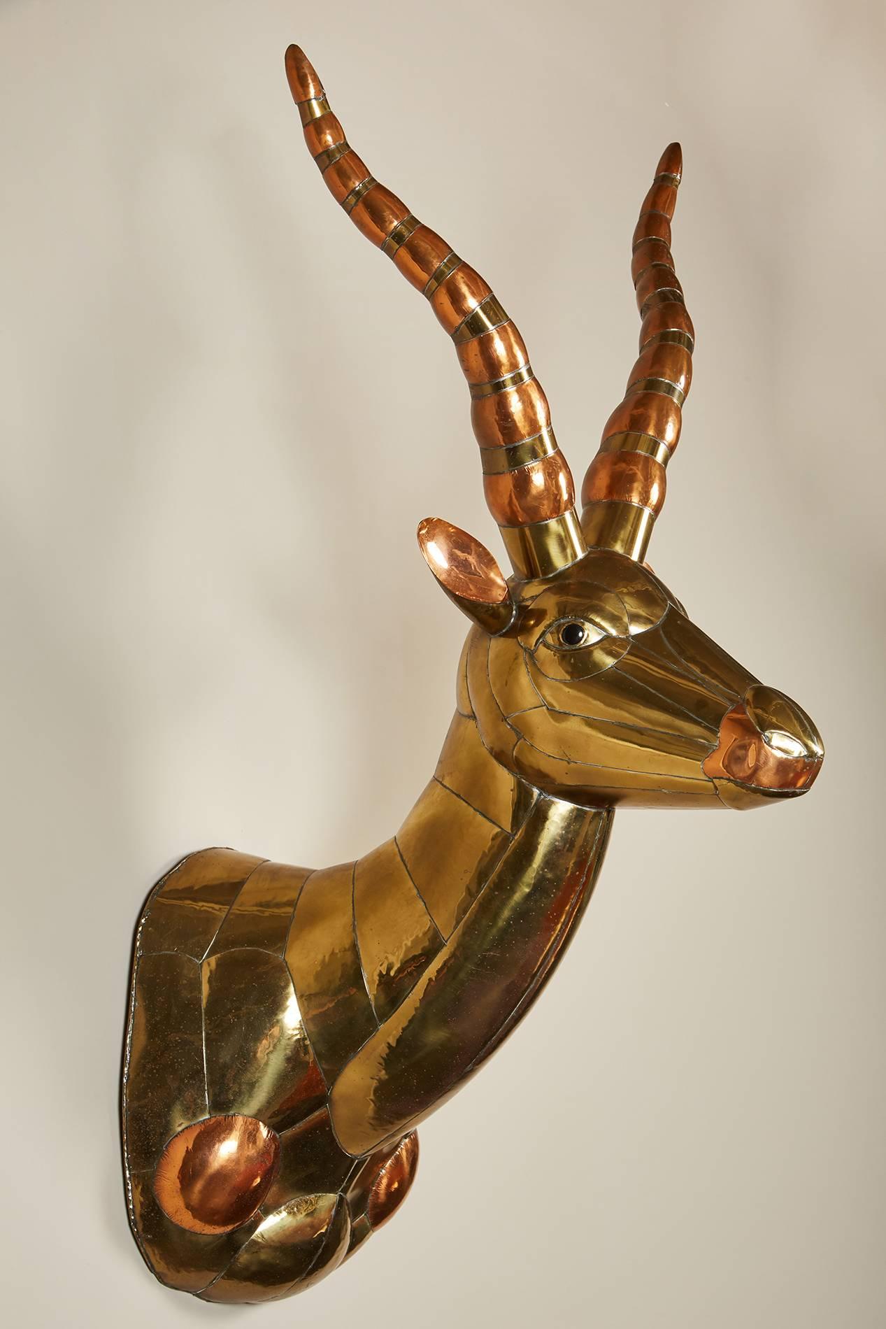 Mid-Century Modern Sergio Bustamante Antelope Head