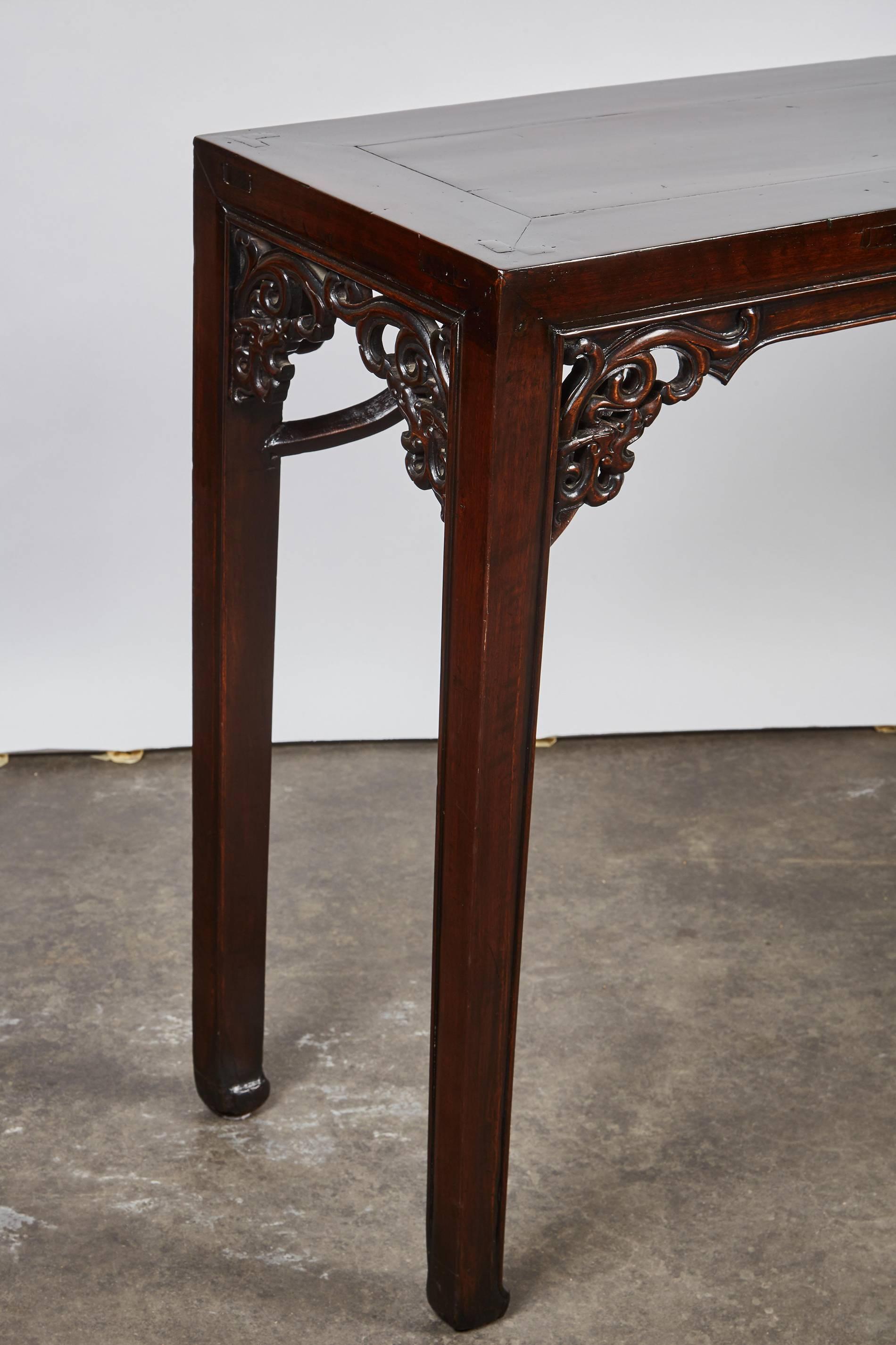 18th Century and Earlier One of a Kind 18th Century, Chinese Walnut Altar Table