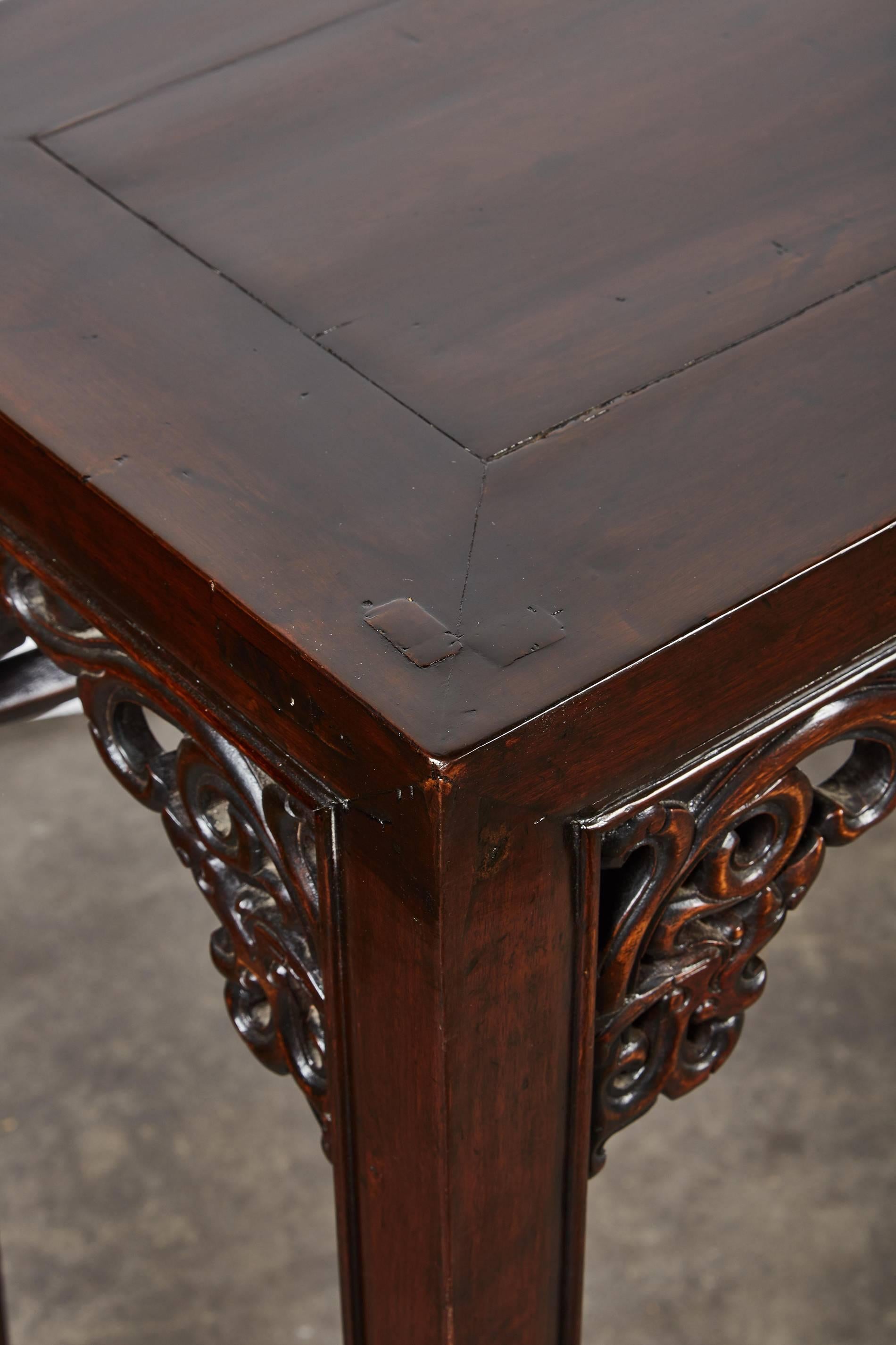 One of a Kind 18th Century, Chinese Walnut Altar Table 2