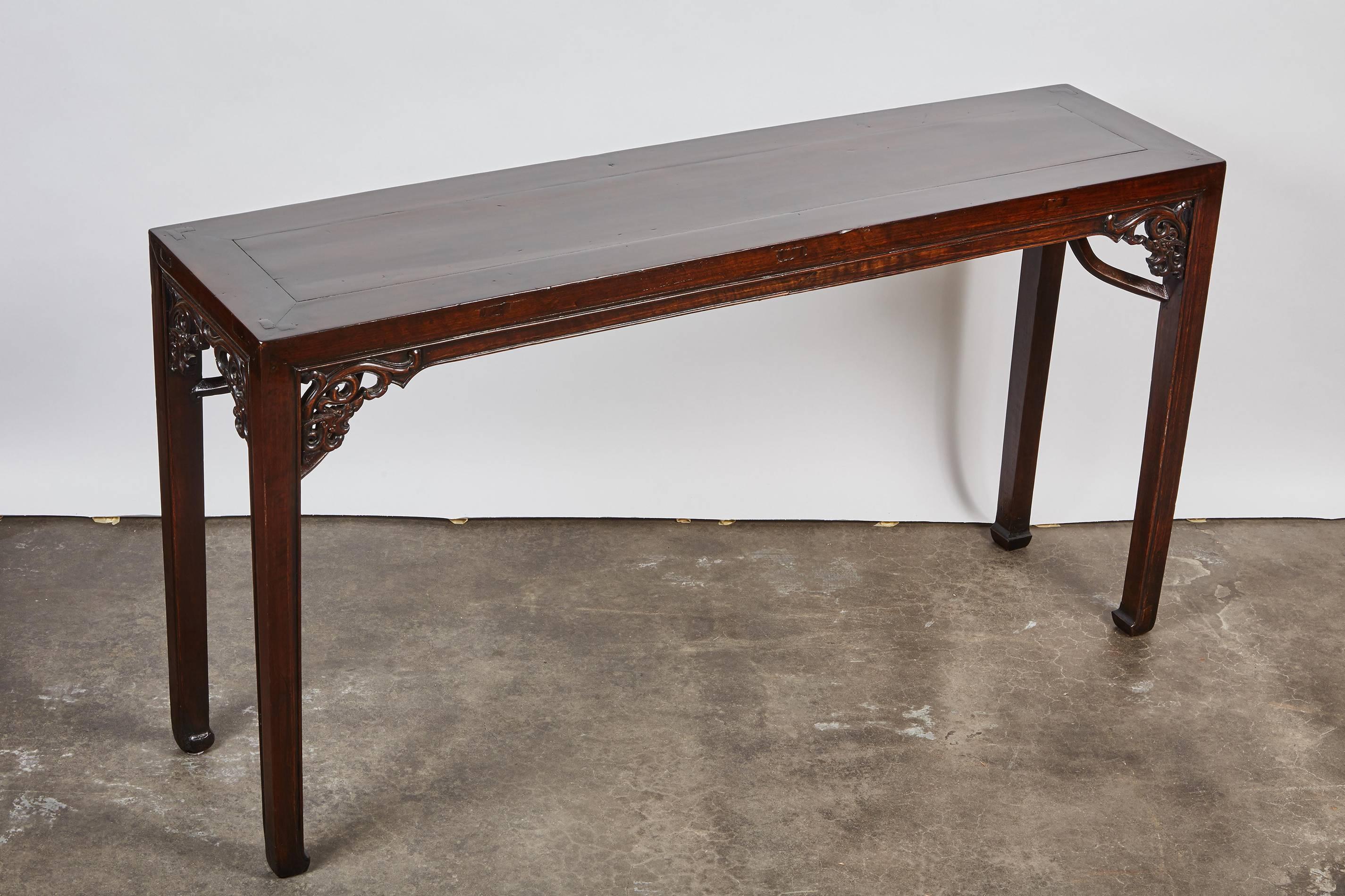 One of a Kind 18th Century, Chinese Walnut Altar Table 5