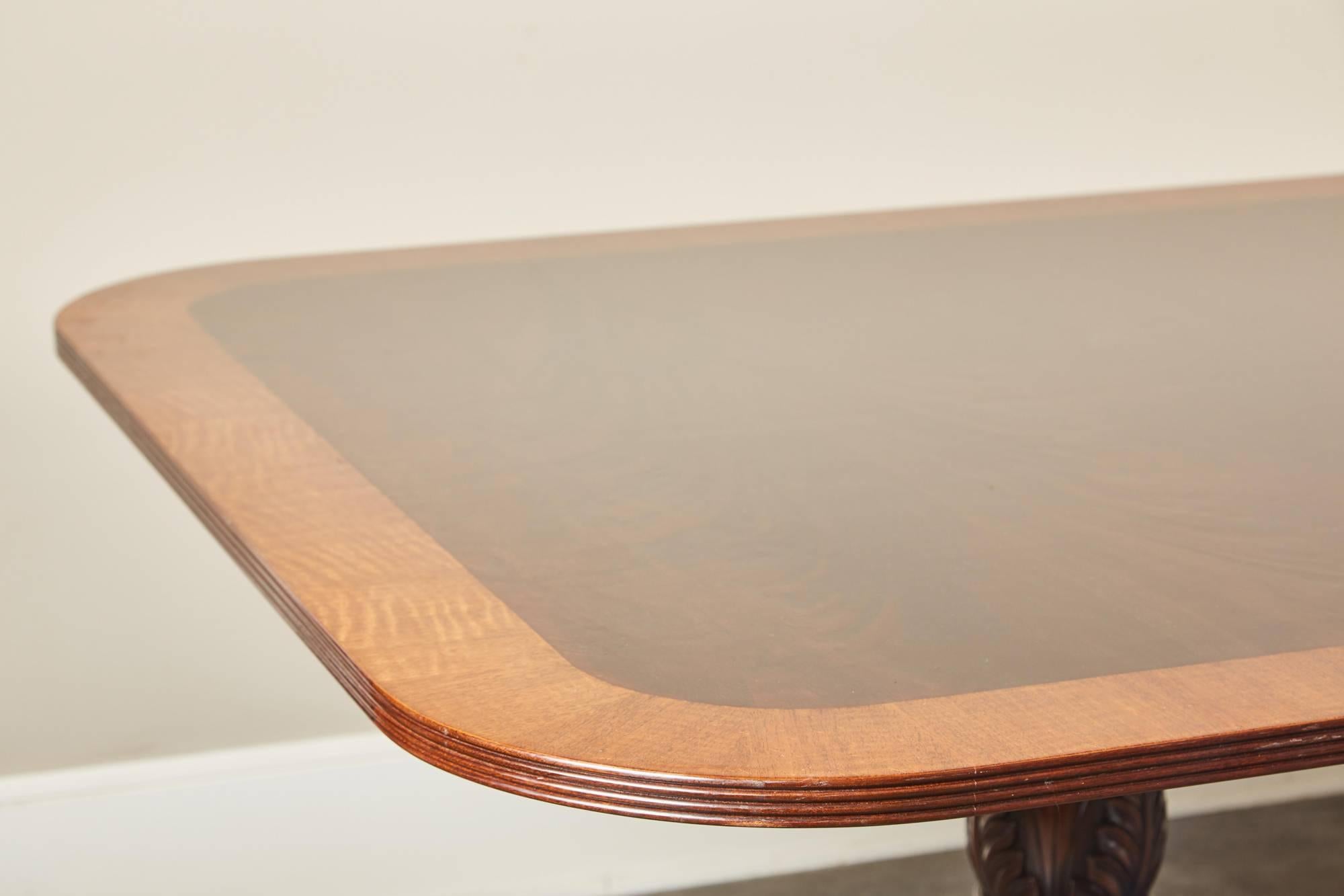 what style is a double pedestal table