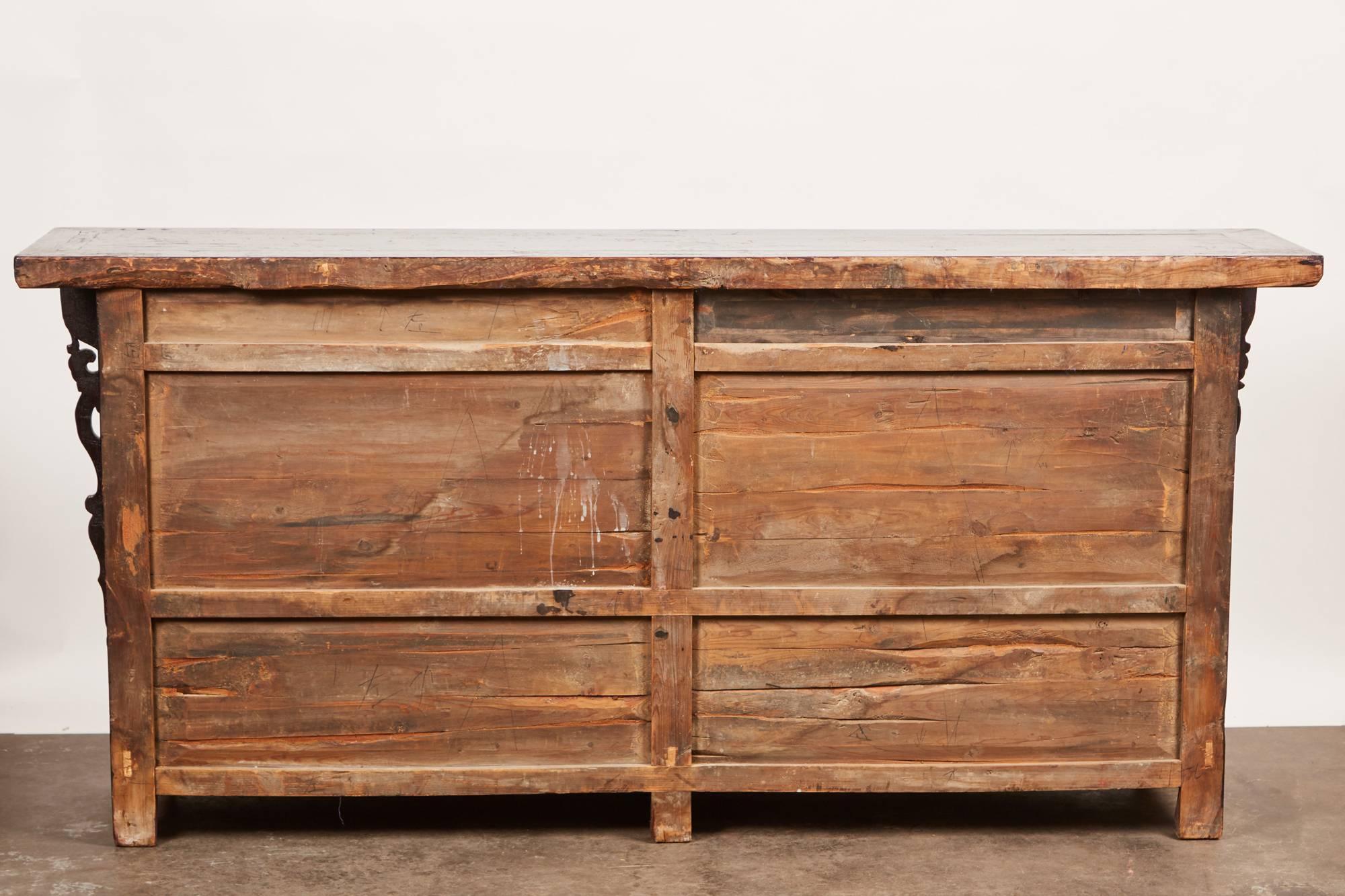 18th Century Two-Drawer Two-Door Narrow Sideboard 4