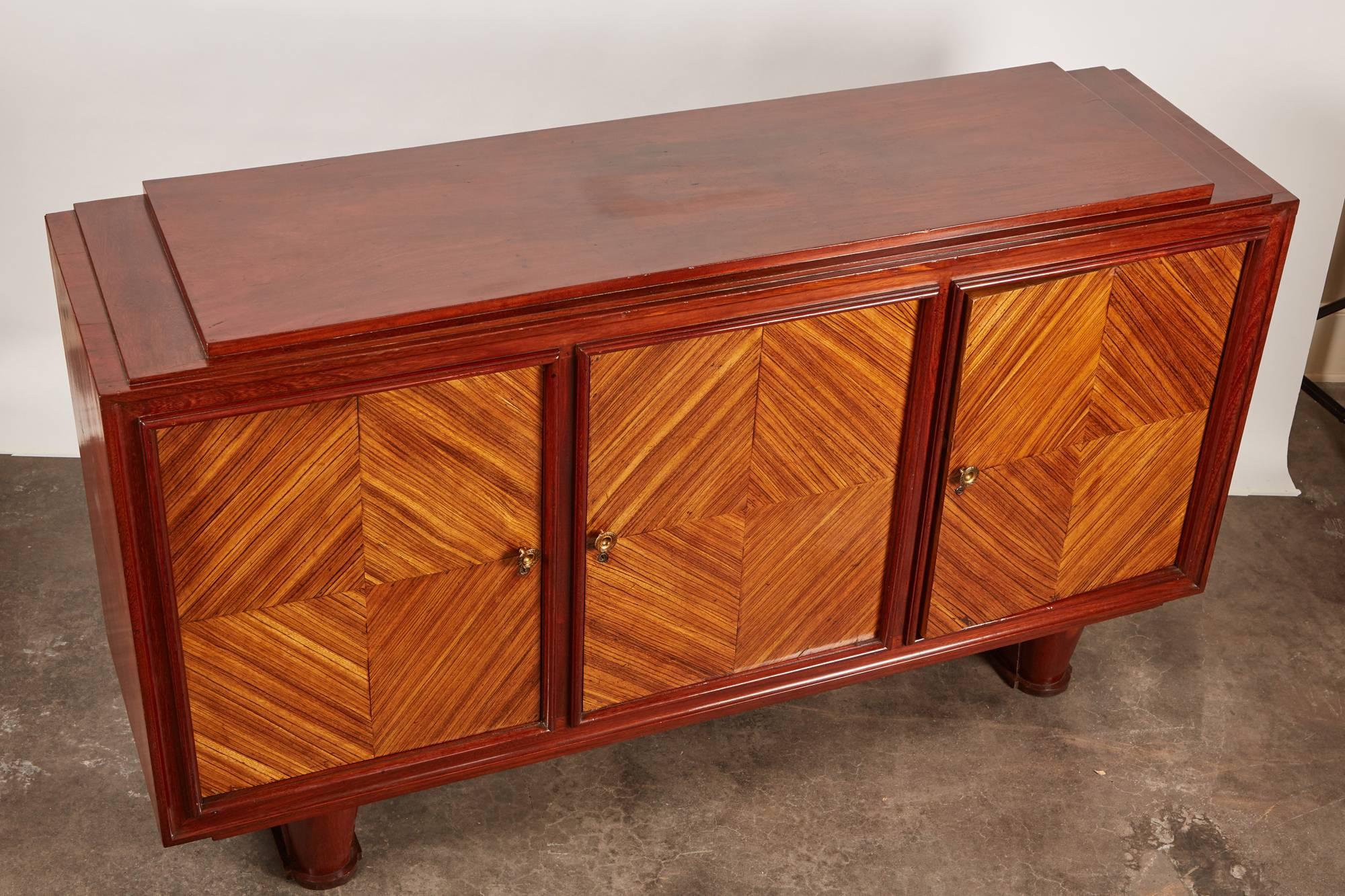 Art Deco 20th Century French Colonial Deco Sideboard
