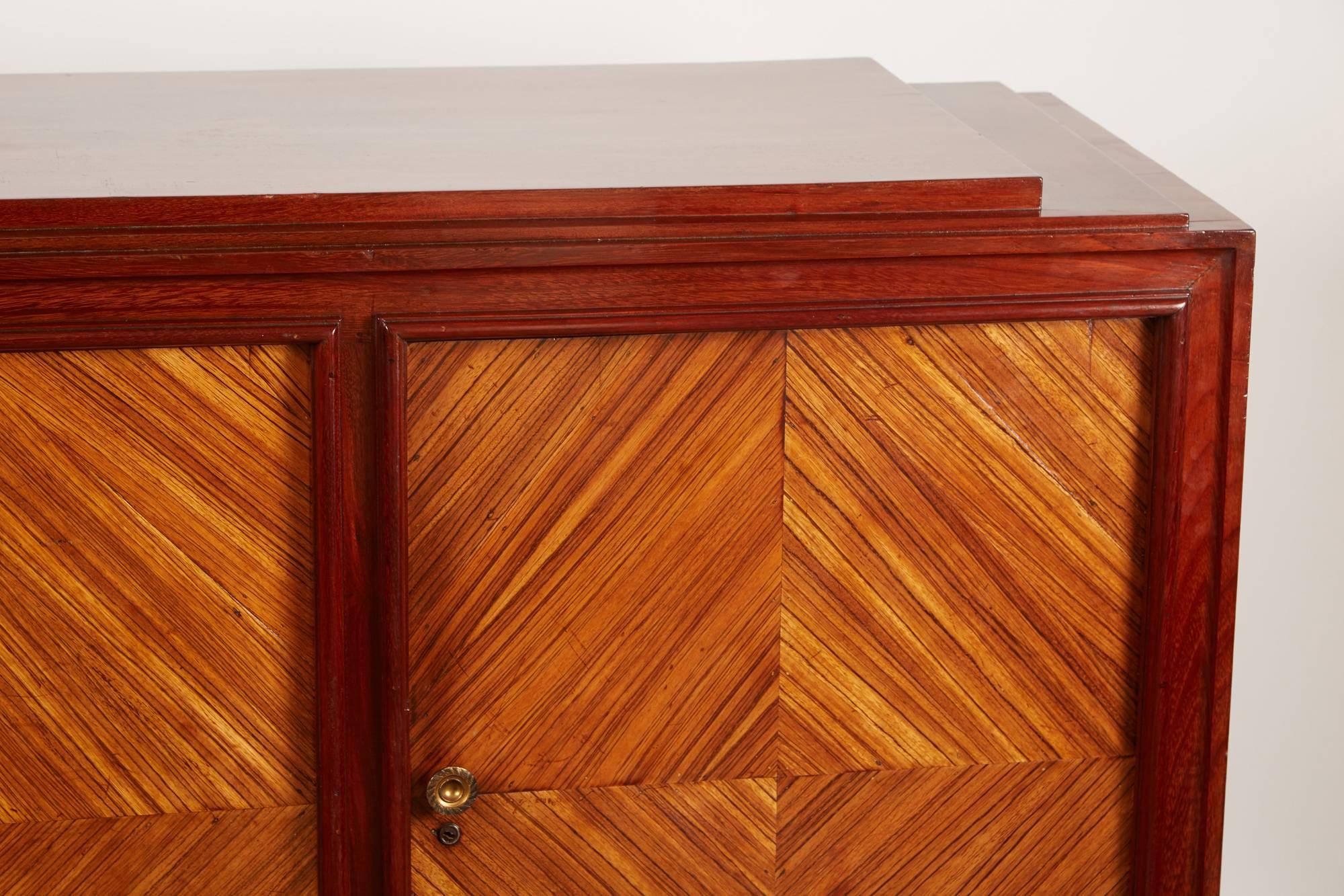 Rosewood 20th Century French Colonial Deco Sideboard