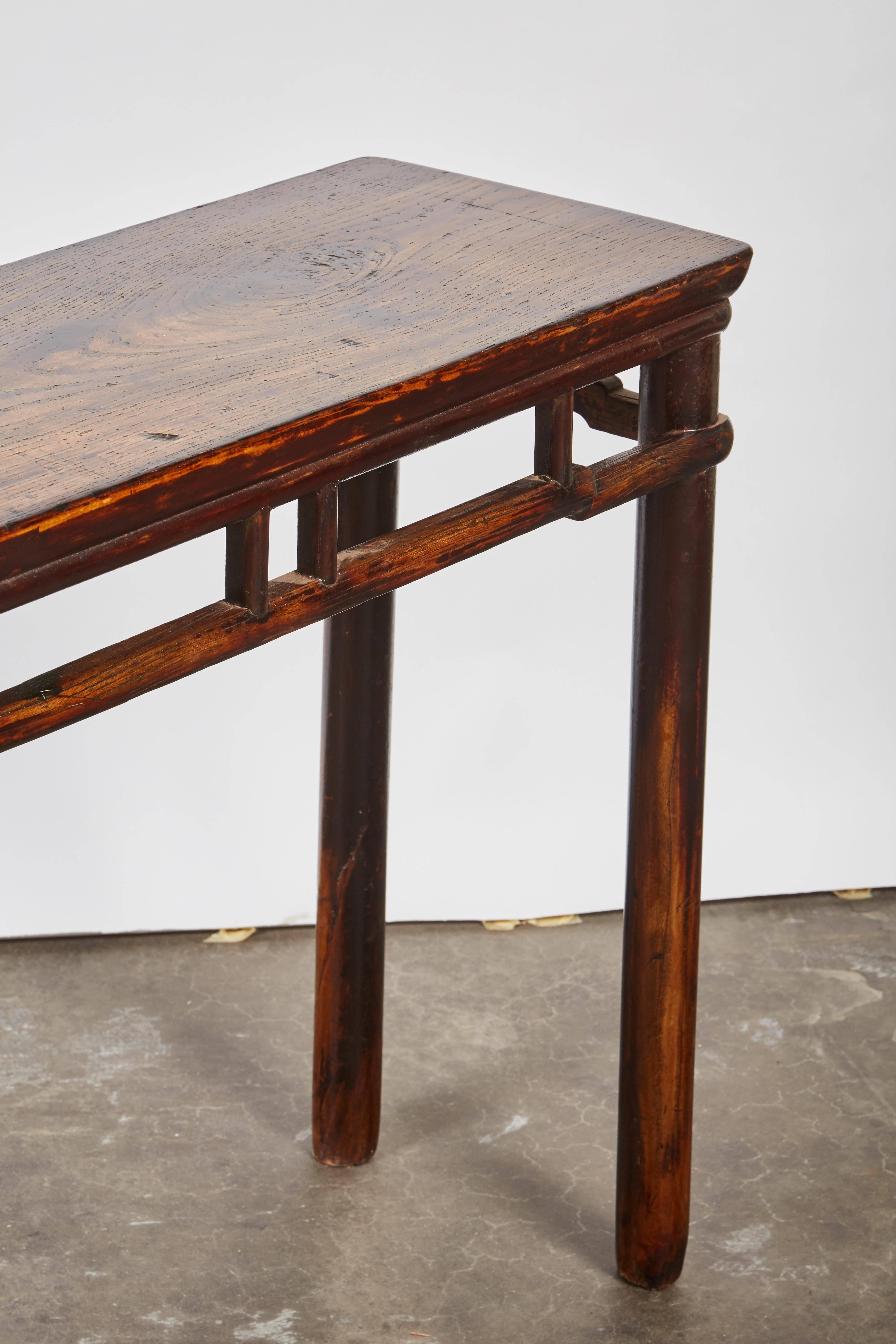 18th Century Chinese Elm Wood Mini Table 2