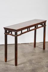 18th Century Chinese Elm Wood Mini Table