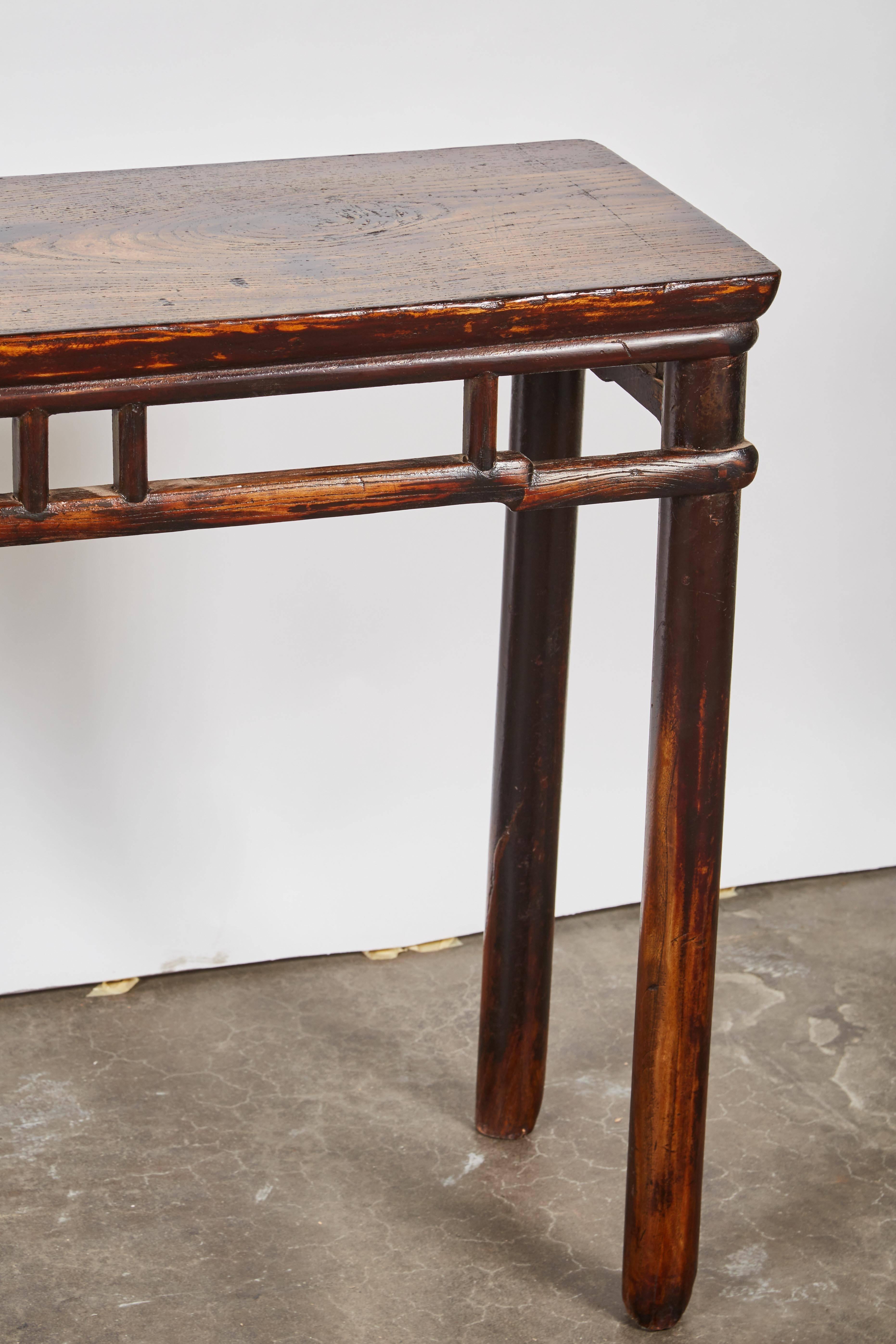 18th Century Chinese Elm Wood Mini Table 3