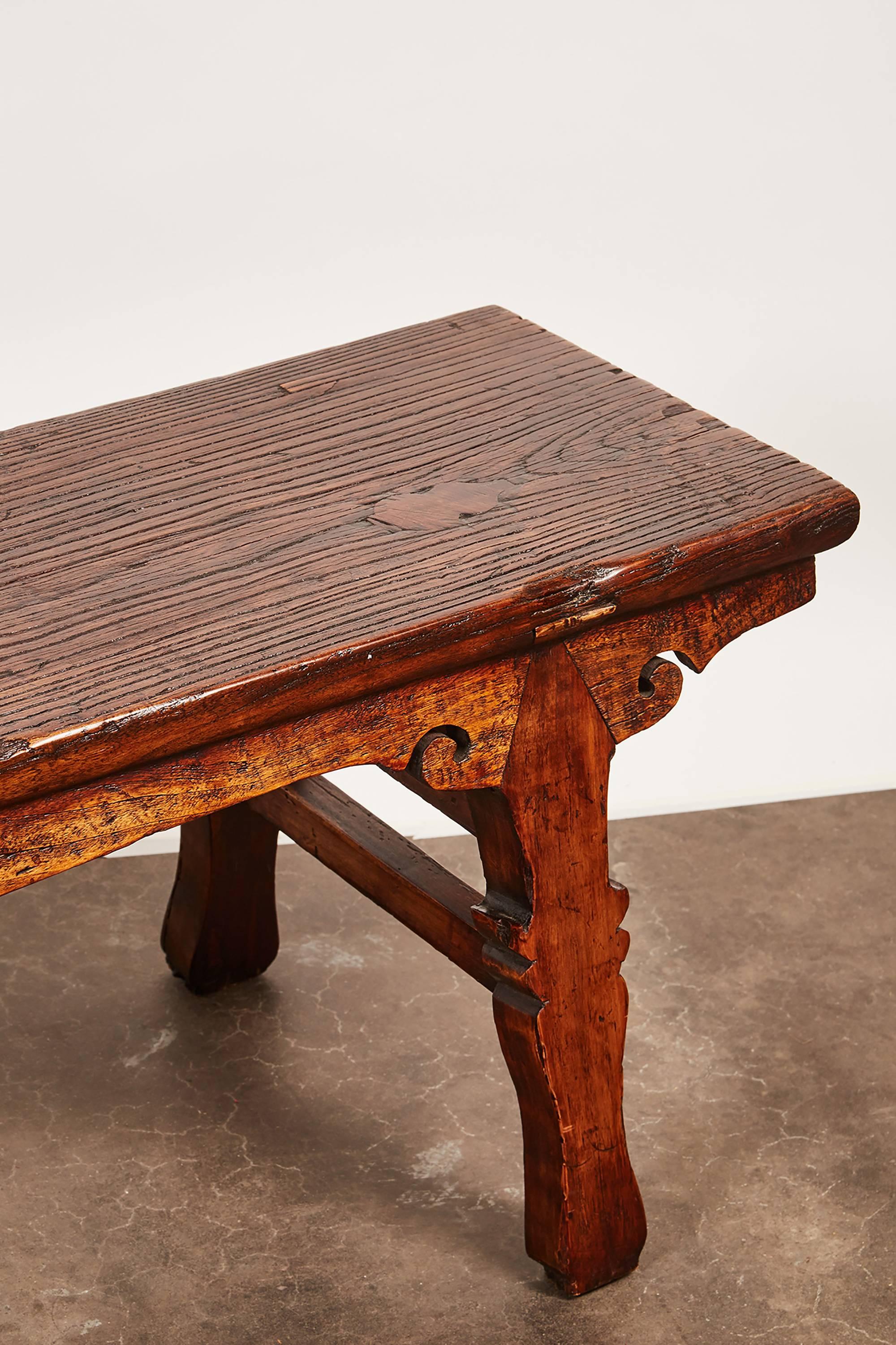 18th Century and Earlier 18th Century Chinese Low Sword Leg Bench or Table