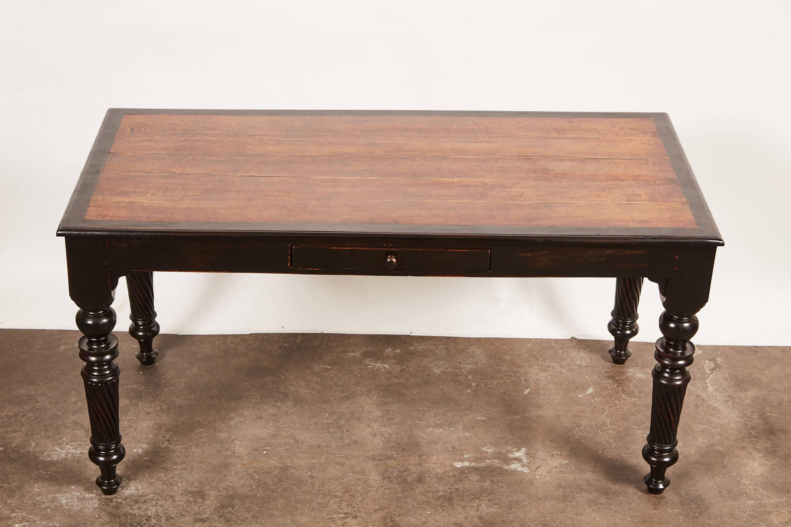 Vietnamese Early 20th Century French Colonial Rosewood Desk