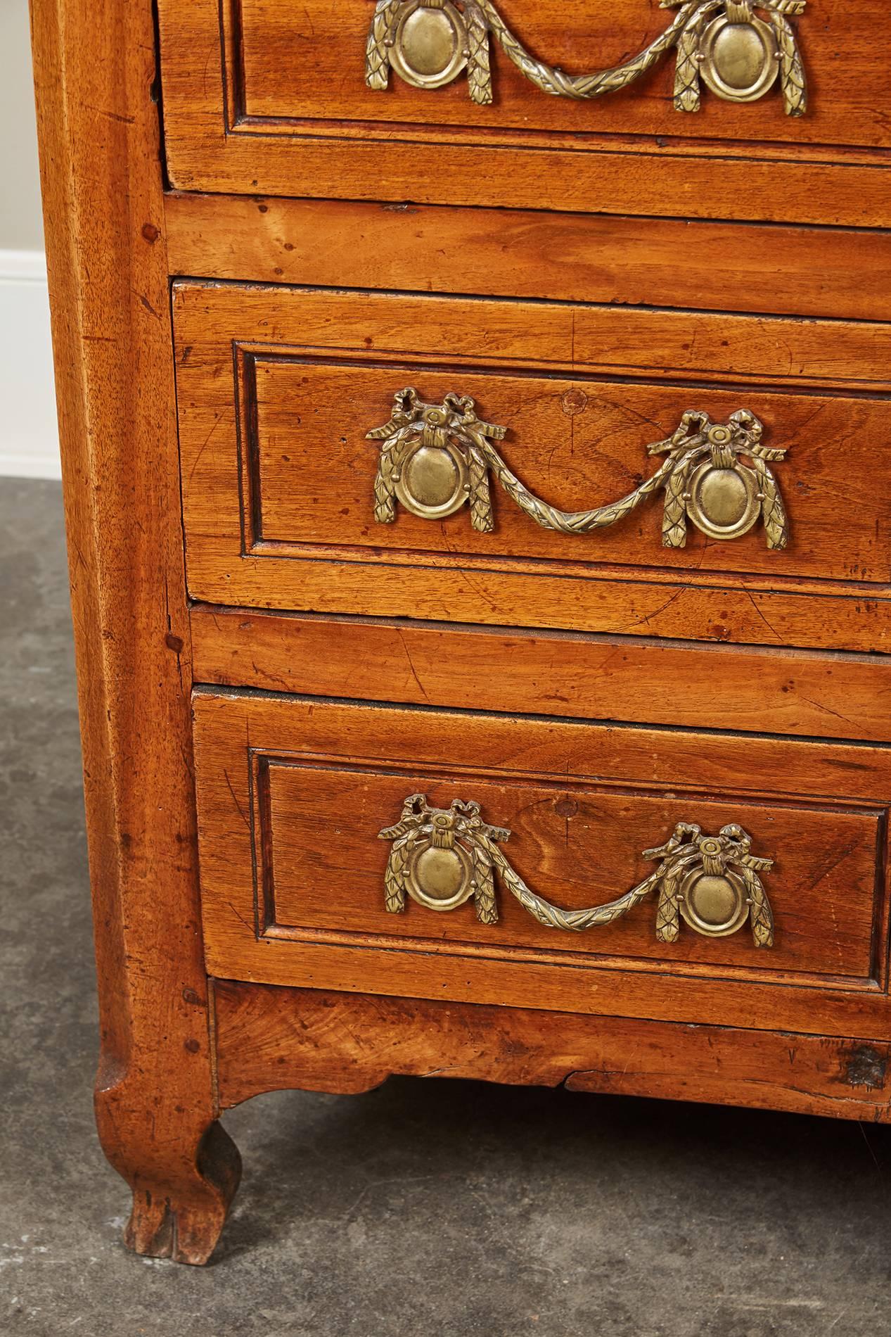 18th century French Louis XVI Walnut Chest of Drawers 1