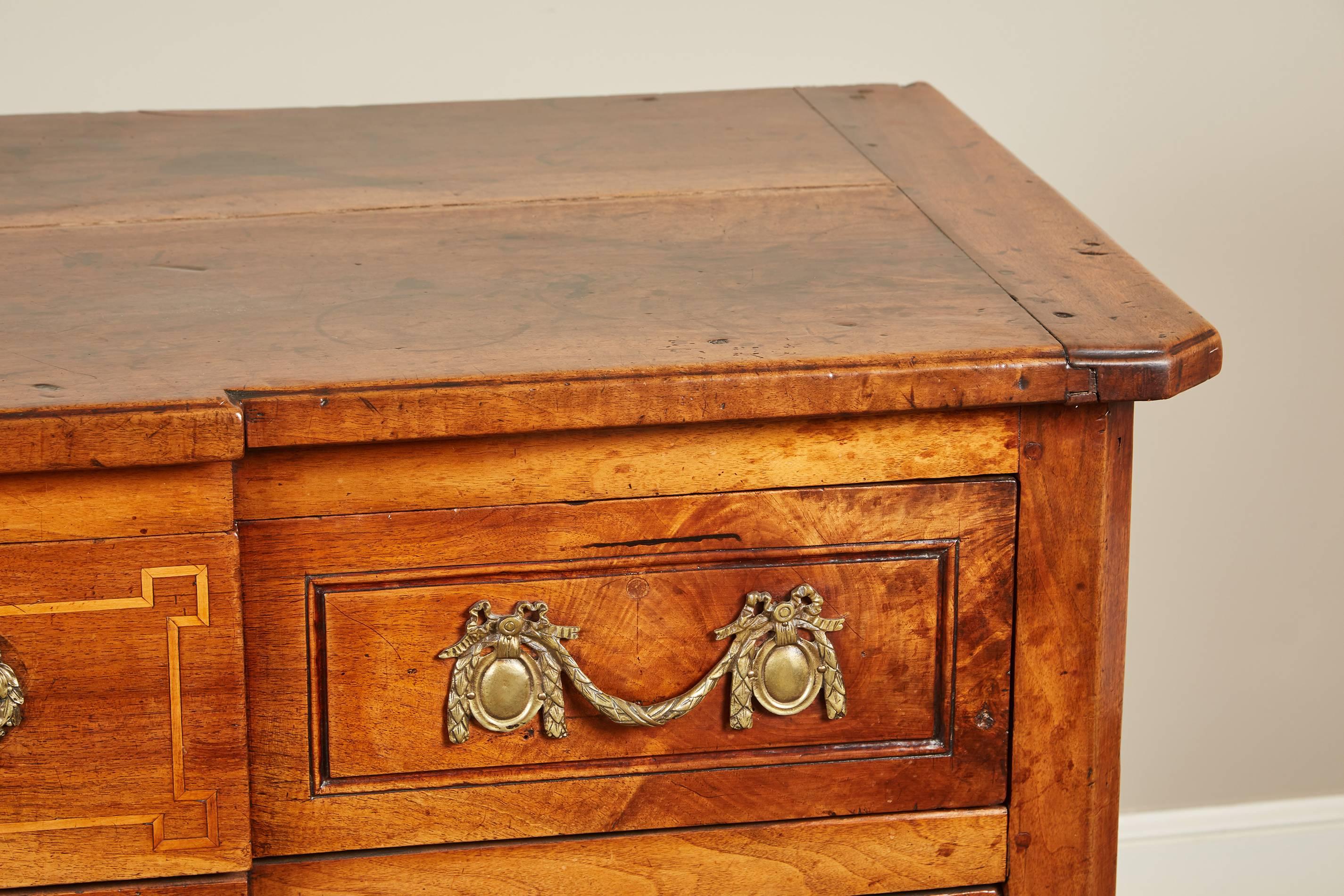 18th century French Louis XVI Walnut Chest of Drawers 3