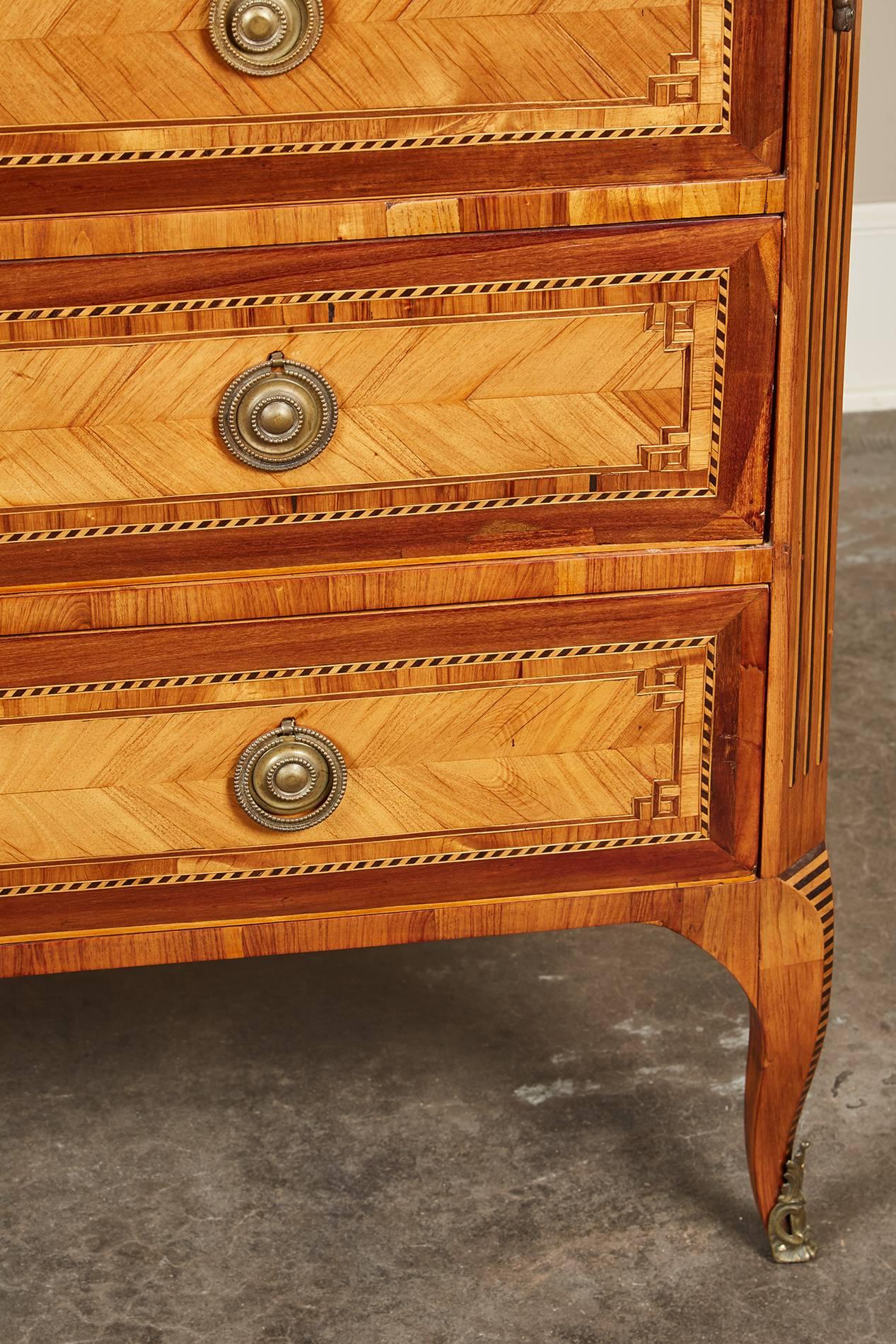 20th Century French Chest of Drawers with a Marble Top 4