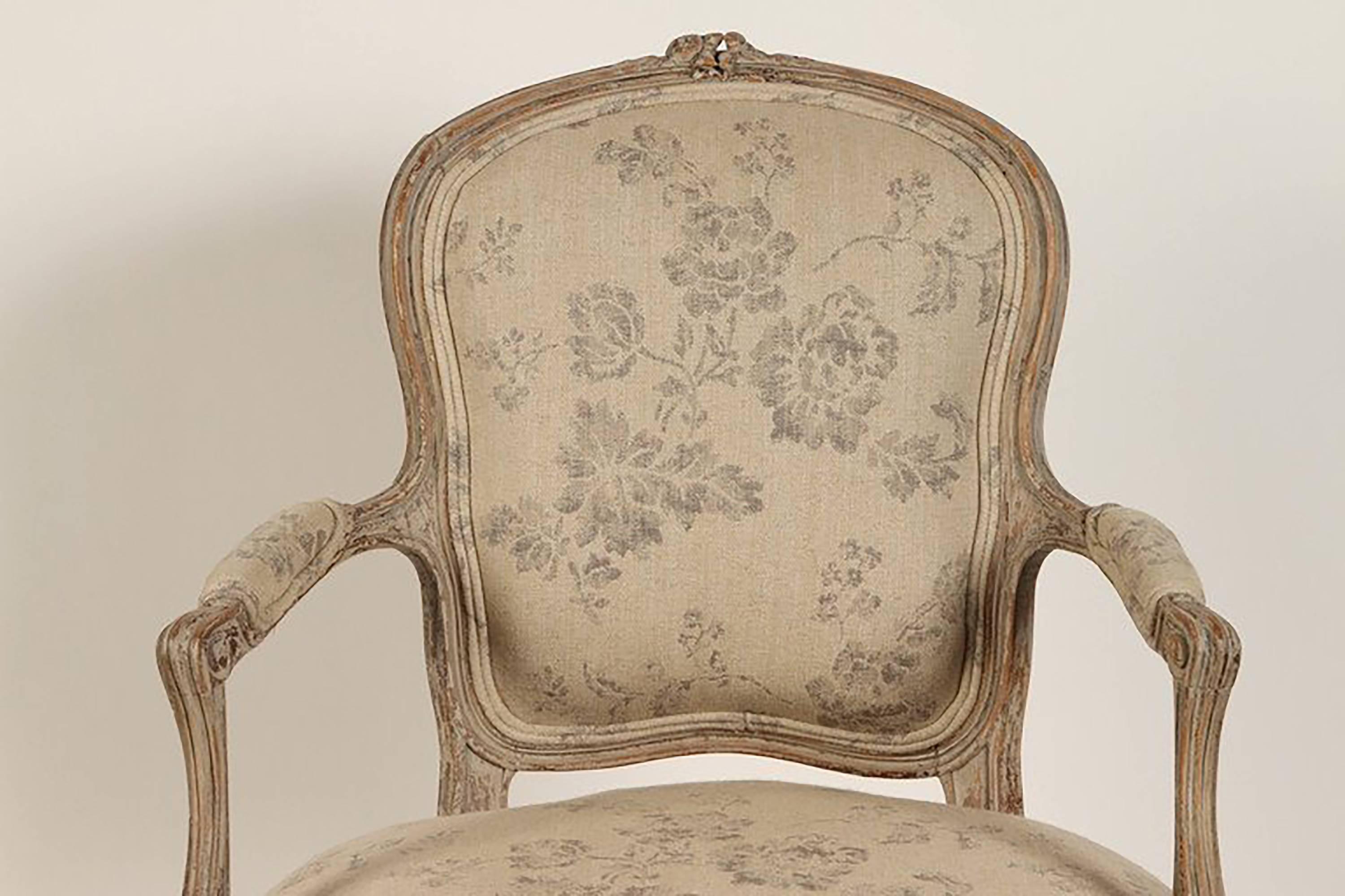 french rococo armchair