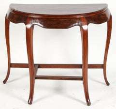 Chinese Rosewood Demilune Table