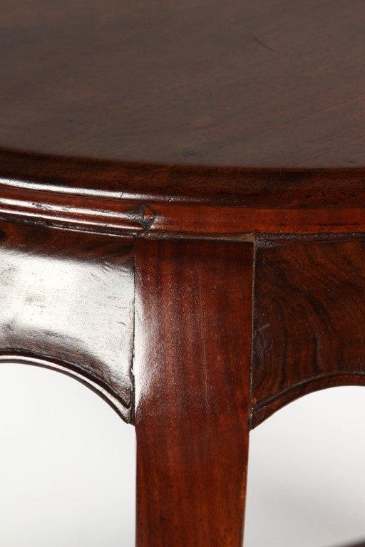 Late 19th Century Chinese Rosewood Demilune Table