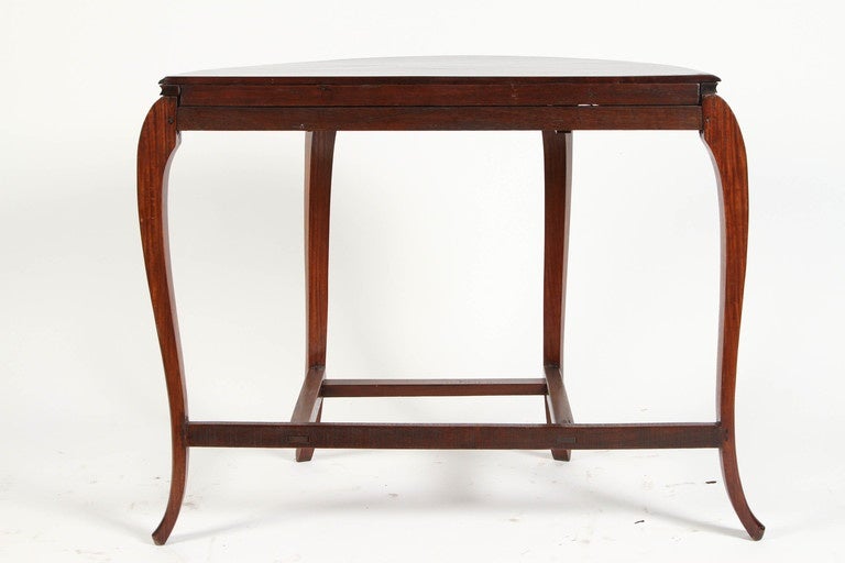 Chinese Rosewood Demilune Table 3