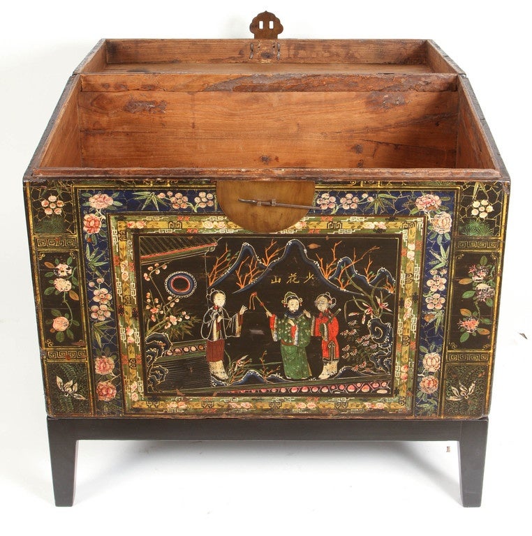 19th Century Chinese Painted Chest 1