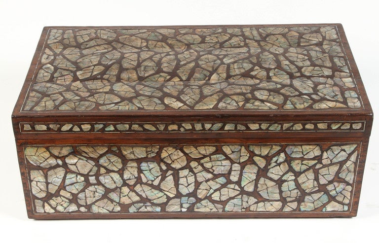 French Provincial Mother-of-Pearl Trunk