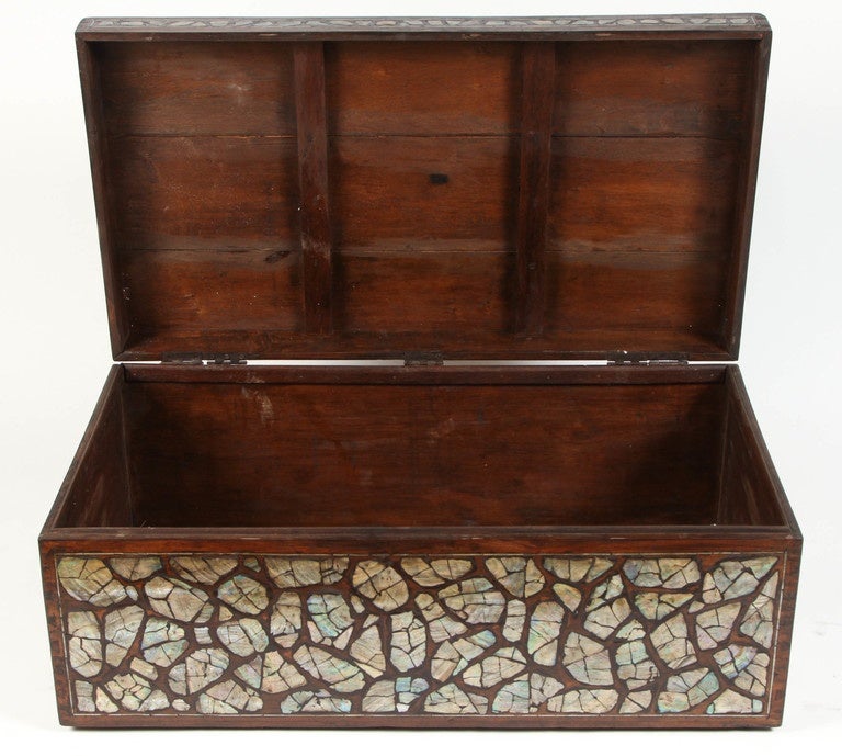 19th Century Mother-of-Pearl Trunk
