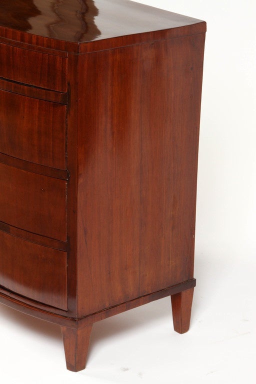 Mahogany Bowfront Chest of Drawers 3