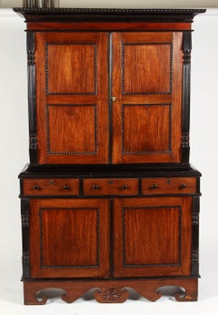 19th Centruy British Colonial Satinwood and Ebony Cabinet