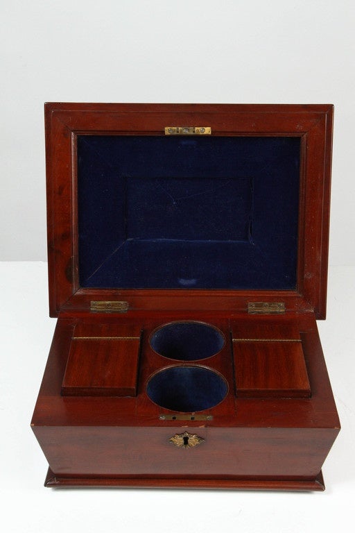 English Mahogany Tea Caddy 1