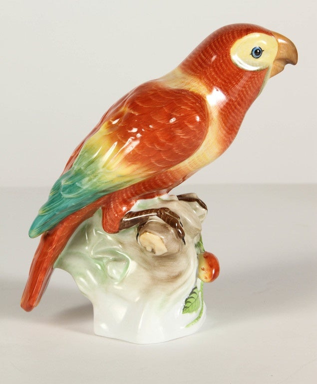 Hungarian Sitting Parrot Figurine