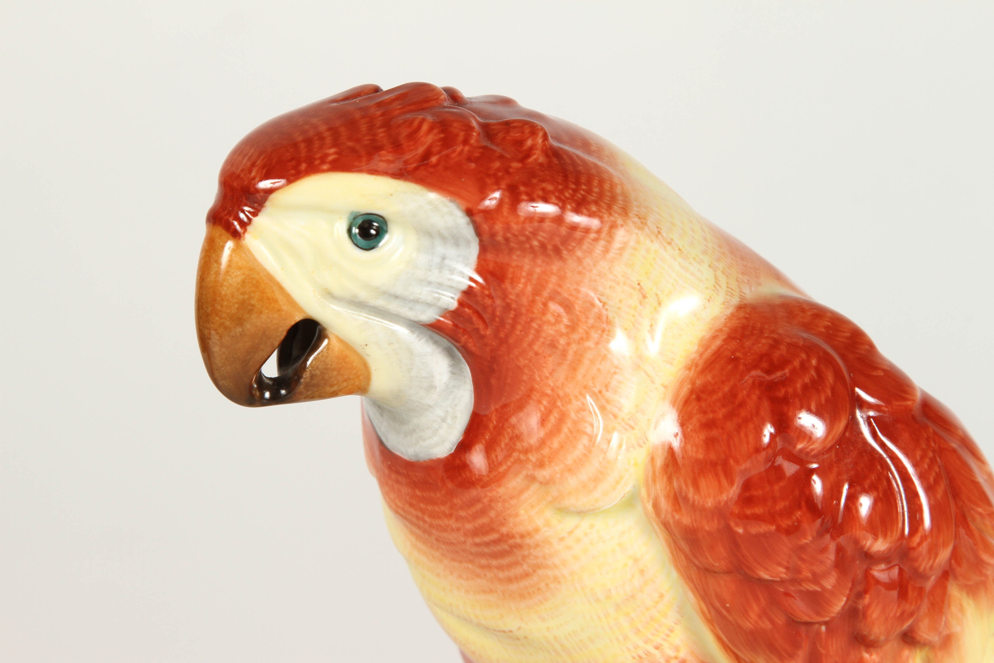 Modern Sitting Parrot Figurine