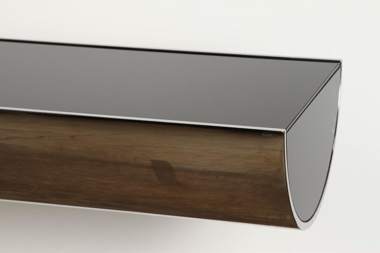 Modern J. Wade Beam for Brueton Stainless Steel Tee Console Table