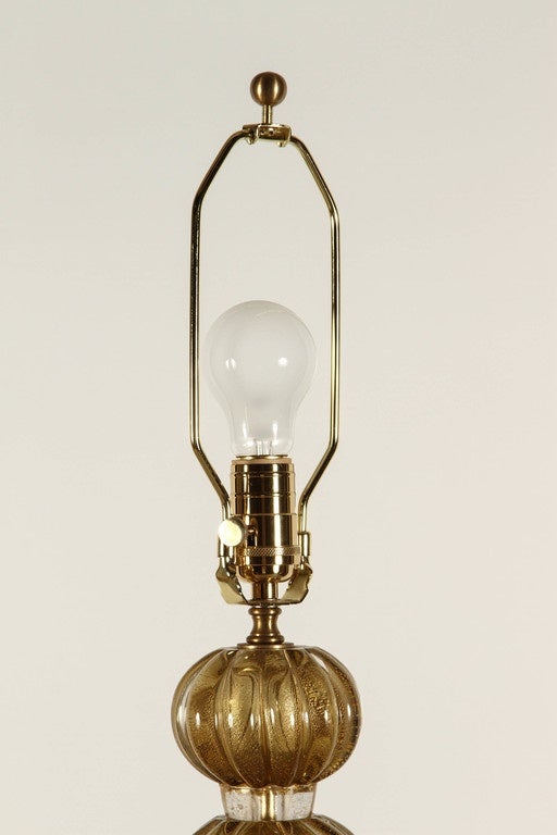 Pair of Murano Glass Lamps 1