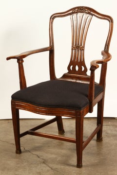 Danish Elm Armchair, circa 1780