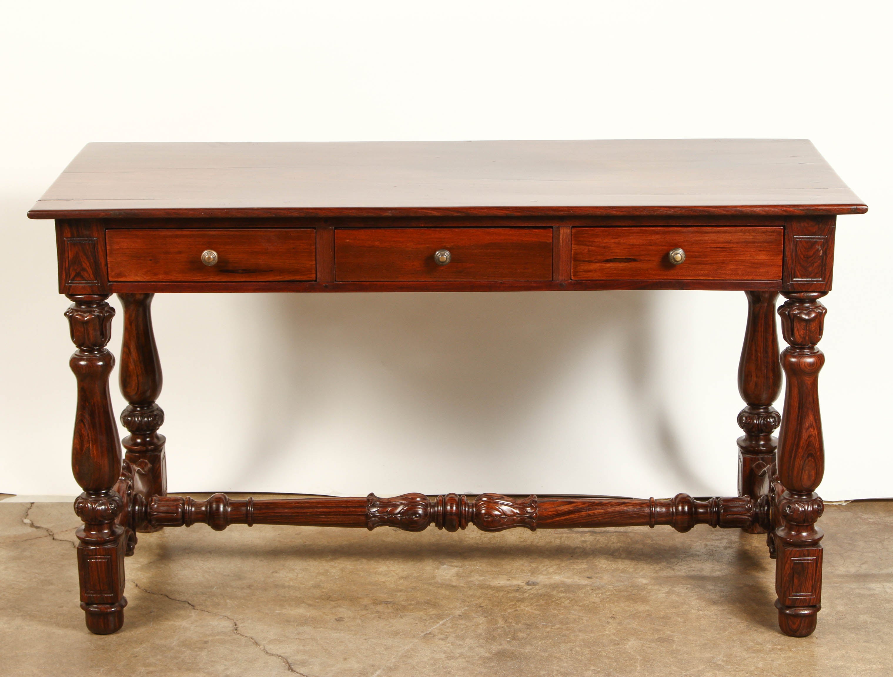 Early 20th Century French Colonial Rosewood Desk