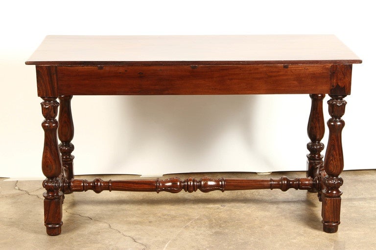 Early 20th Century French Colonial Rosewood Desk 3
