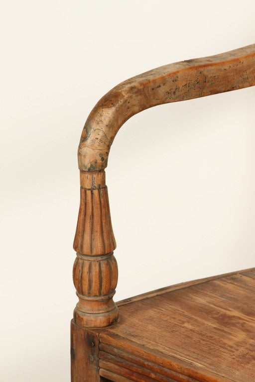 Handsomely carved and a sturdy construction. This is a very nice example of an early 20th century 