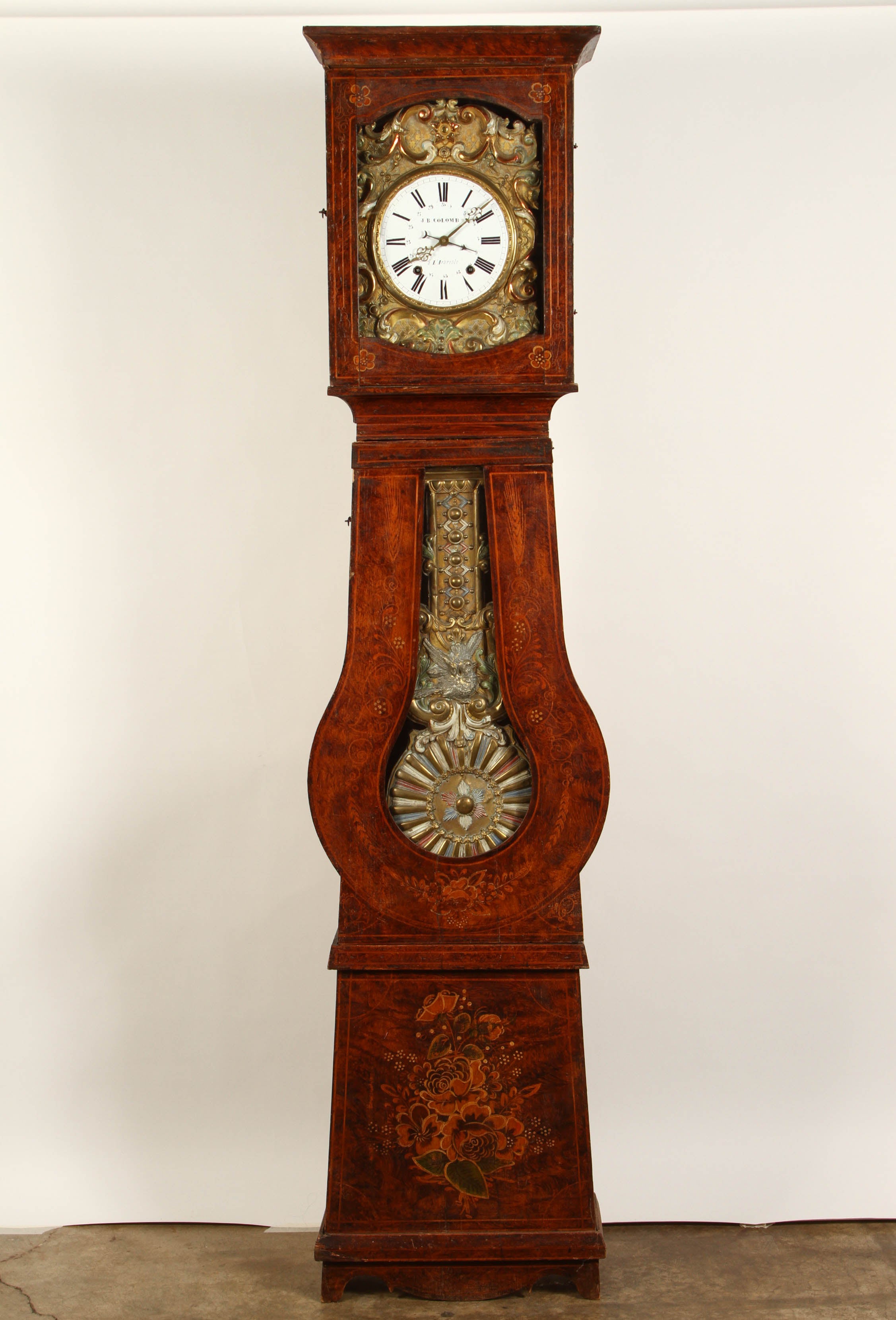 1860 Country French Morbier Clock
