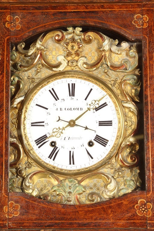 Milieu du XIXe siècle horloge Morbier française de 1860