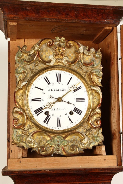 Porcelaine horloge Morbier française de 1860