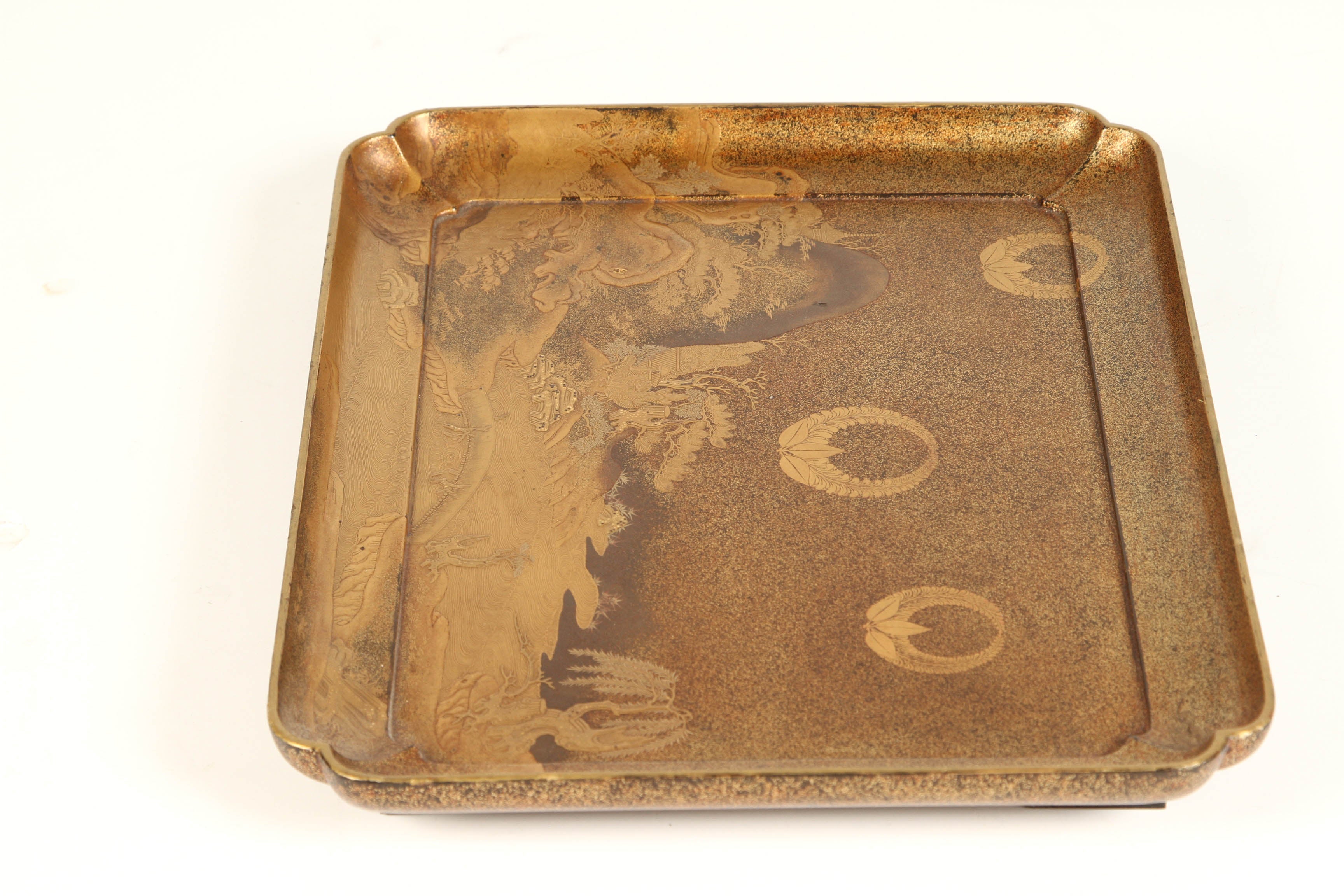 Japanese Gold Lacquer Tray 1