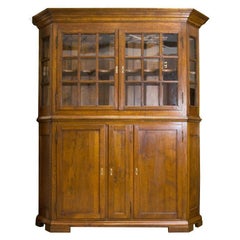 Late 17th Century Danish Baroque Oak Display Cabinet