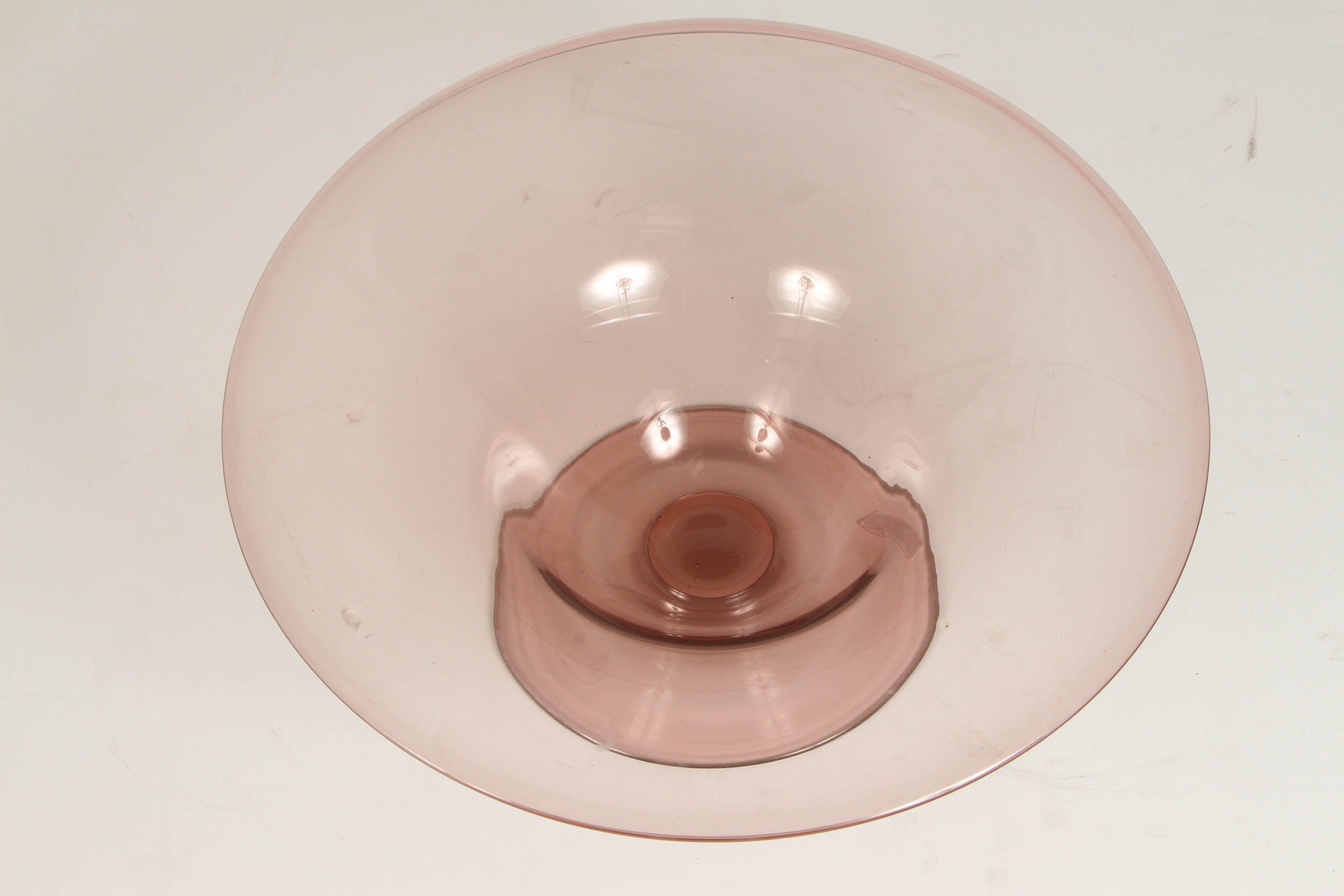 Scandinavian Modern Holmegarrd Glass Bowl by Jacob Bang 