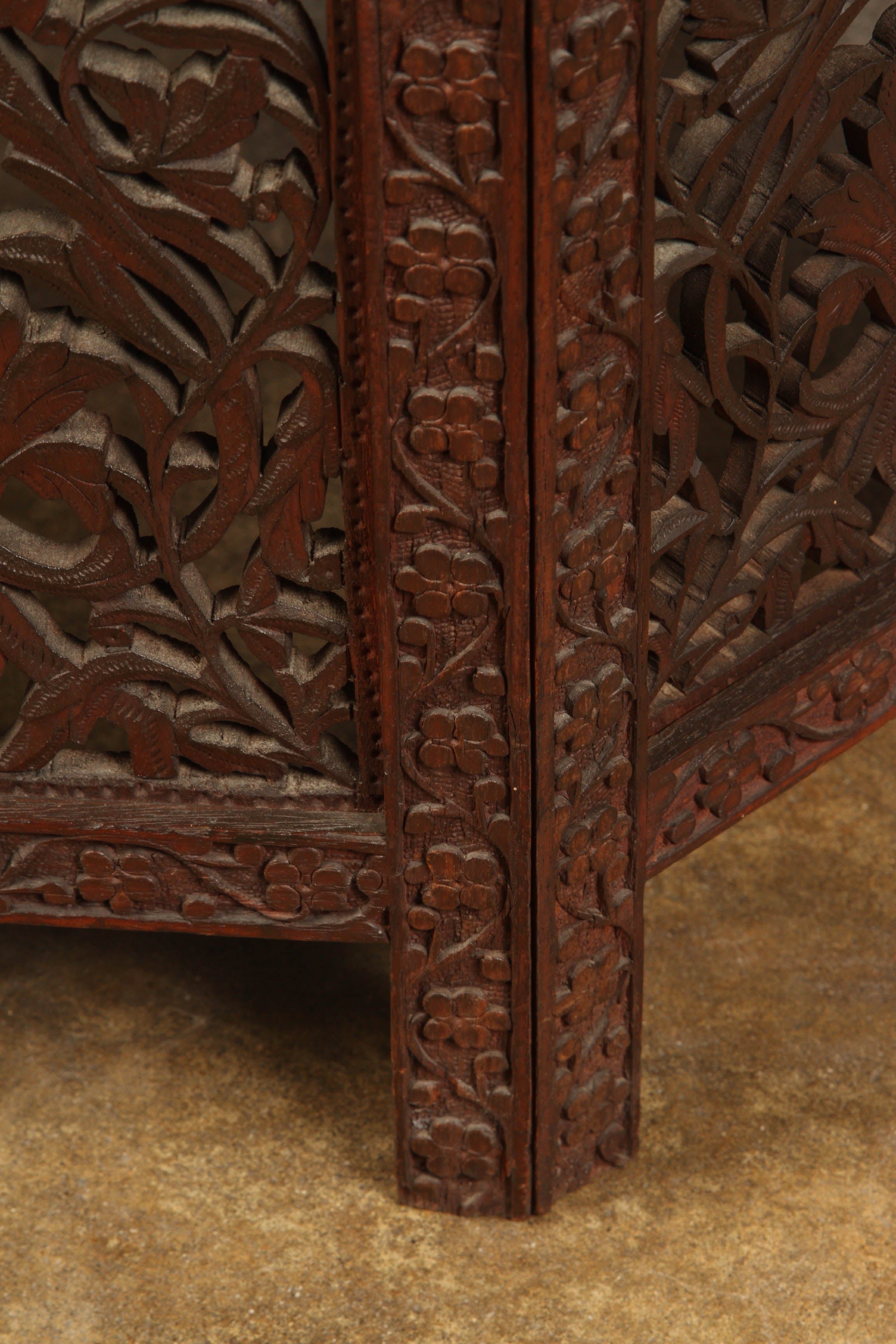 Finely Carved Syrian Octagonal Table 1