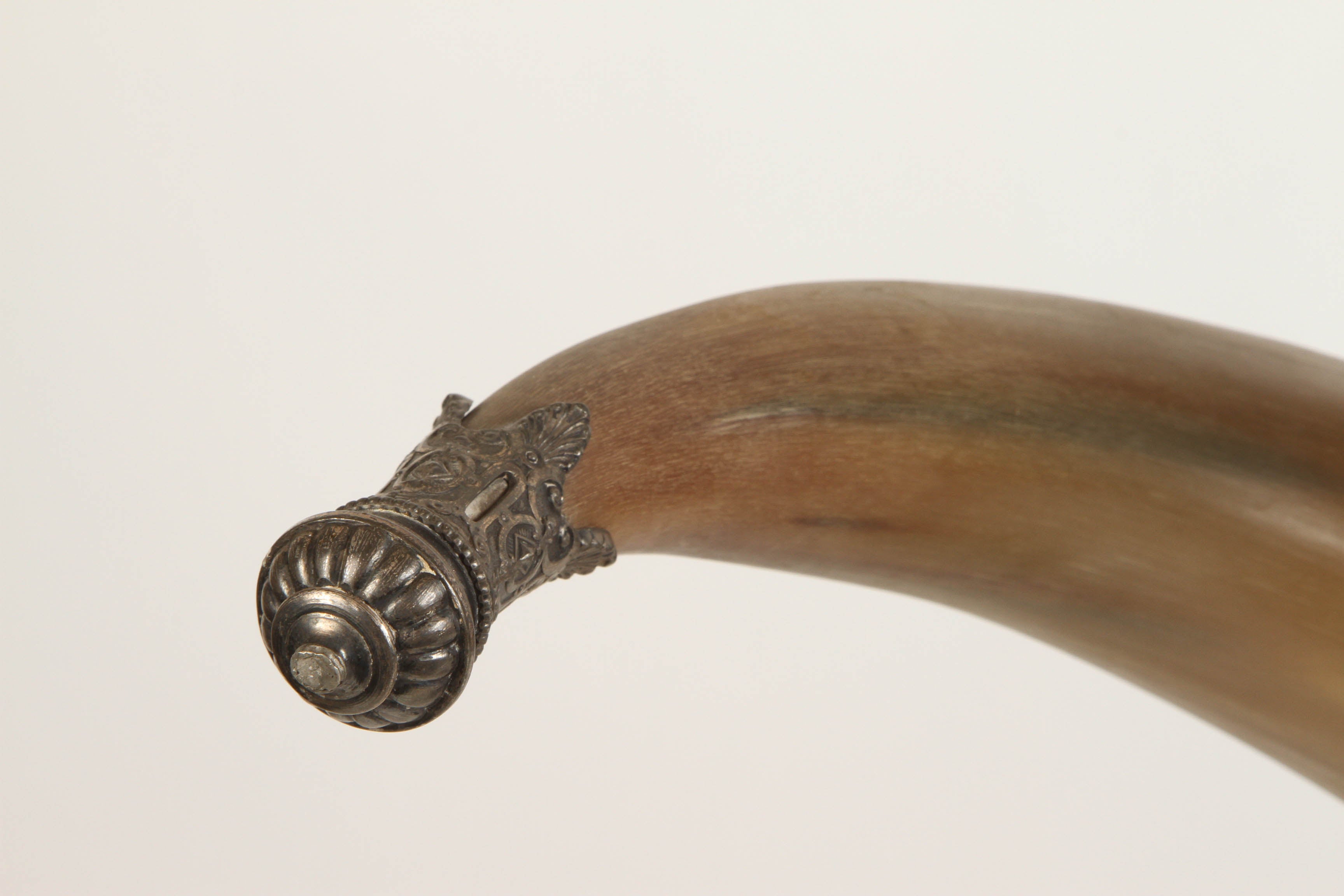Late Victorian 19th Century Drinking Horn